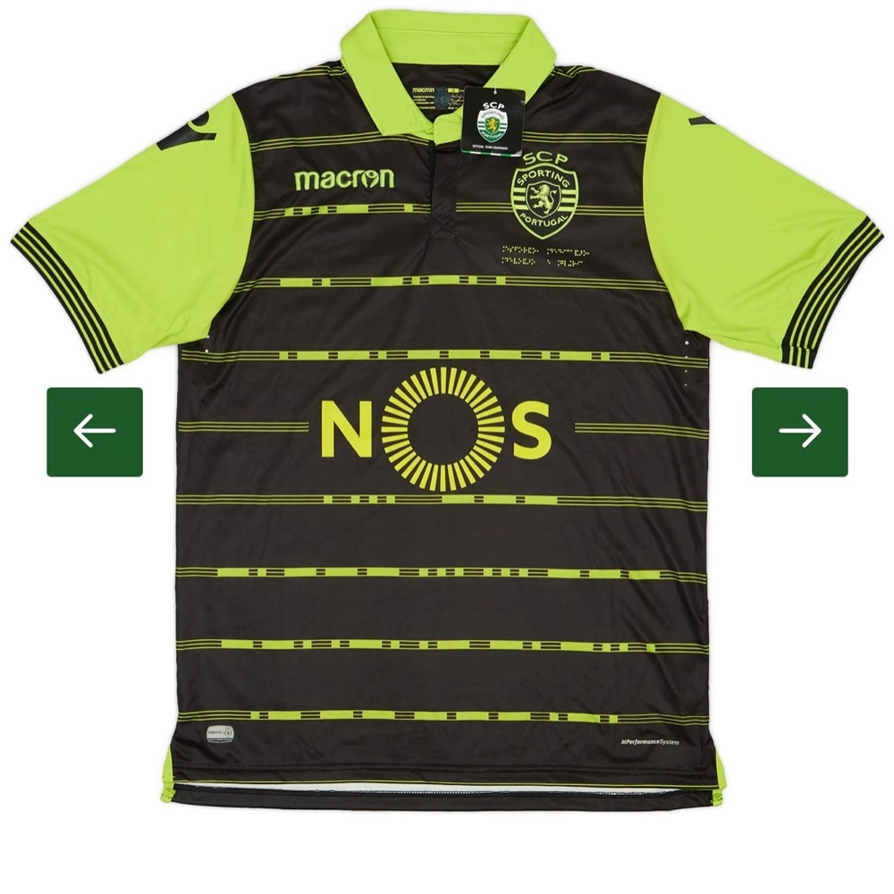 Sporting Jersey 2017-18 Lisbon Away - Boys XL
